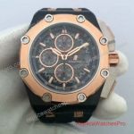 Fake Audemars Piguet Michael Schumacher Royal Oak Offshore Watch Black Gold Bezel 072840